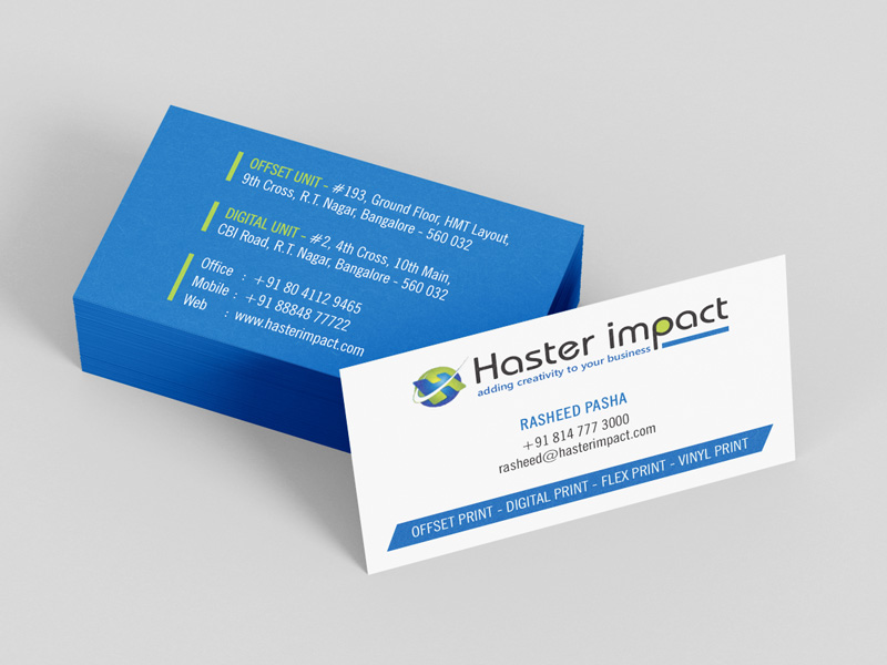 Visiting Card Printers In Bangalore