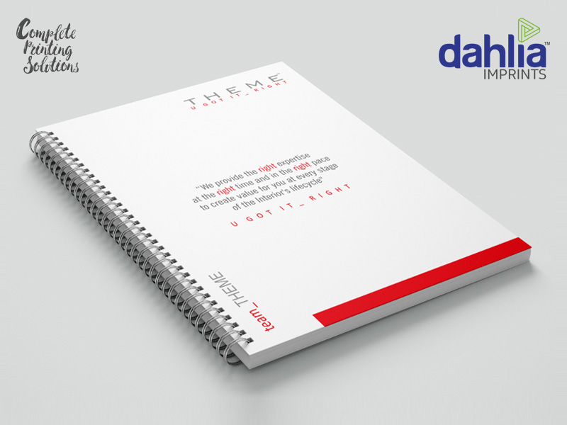 4 Color Notepad, Writing Pad Printing In Bangalore