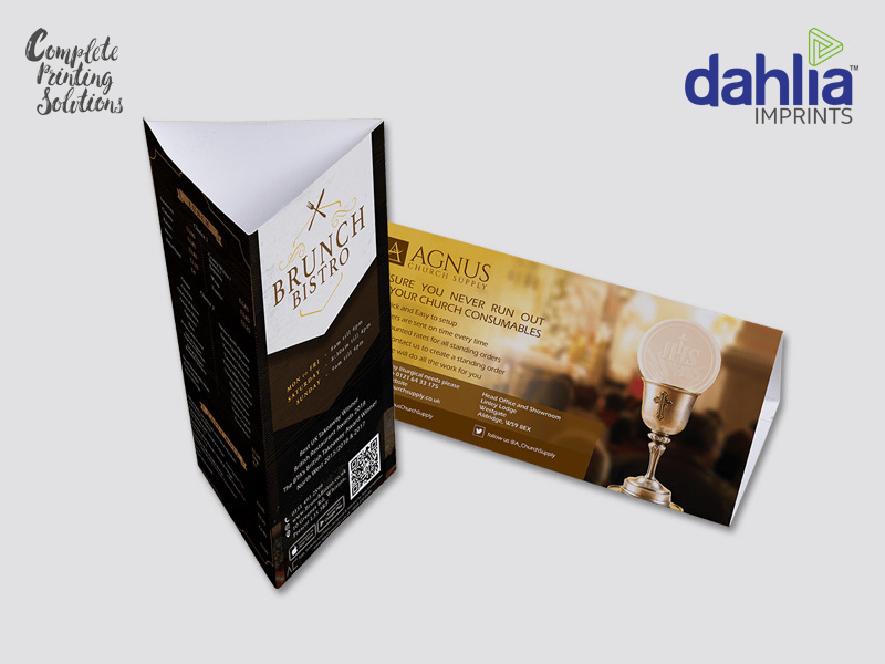 4 Color Tent Card Printing In Bangalore 4 Color Tent Card Printing In Bangalore