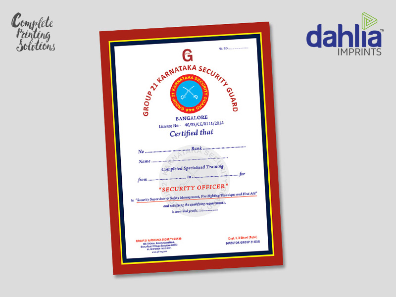 A4, A3, Certificate Printing In Bangalore A4, A3, Certificate Printing In Bangalore