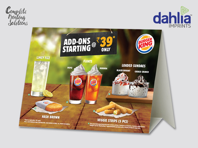 Cheap Tent Card Printing In Bangalore Cheap Tent Card Printing In Bangalore