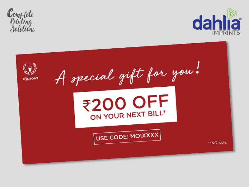 Digital Voucher Coupon Printing In Bangalore