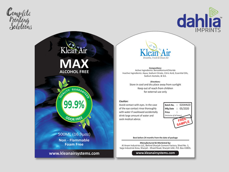 Labels Printing Services In Bangalore