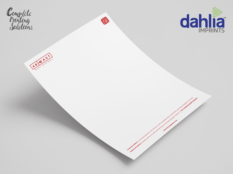 Letterhead Printing Next Day Delivery In Bangalore