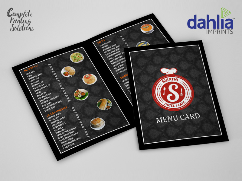 Menu Card Printing Near Me Menu Card Printing Near Me