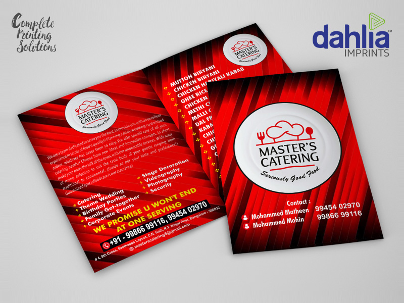 Menu Card Printing Services In Bangalore Menu Card Printing Services In Bangalore