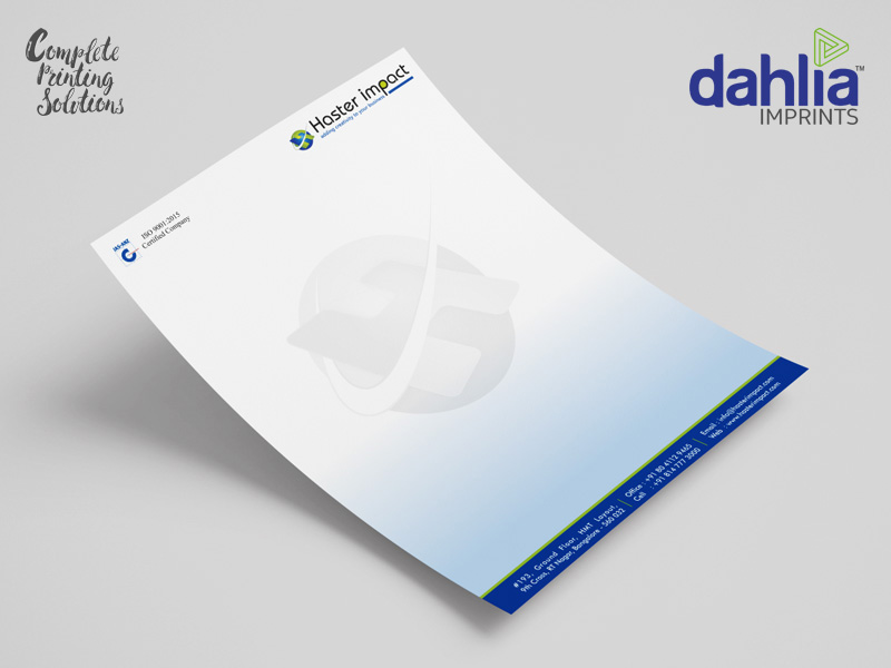 Multi Color Letterhead Printing In Bangalore