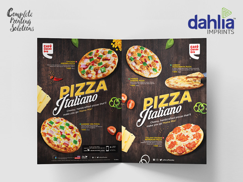 Multi Color Menu Card Printing In Bangalore Multi Color Menu Card Printing In Bangalore