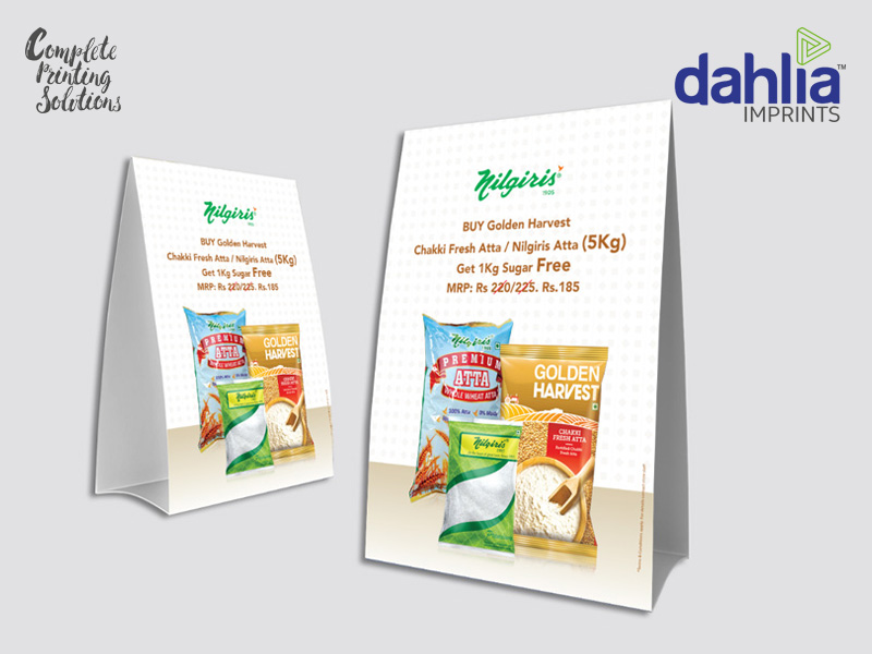 Multi Color Tent Card Printing In Bangalore Multi Color Tent Card Printing In Bangalore