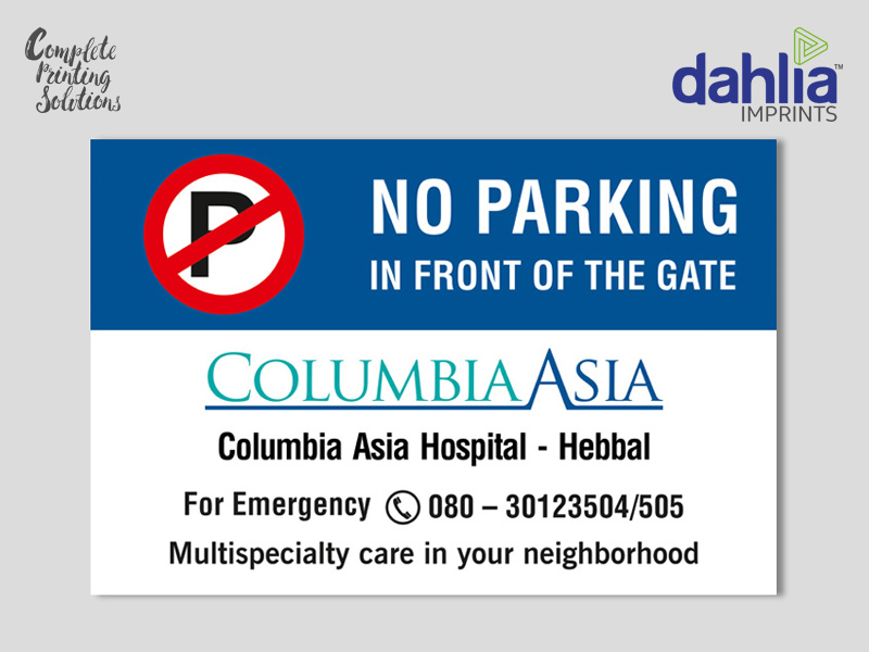 No Parking Board Printing In RT Nagar, Ganganagar No Parking Board Printing In RT Nagar, Ganganagar