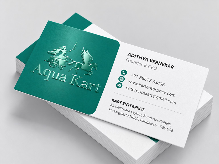 premium business cards printing in bangalore